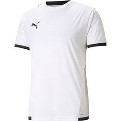Puma Teamliga Maillot Manches Courtes Enfants - Blanc / Noir