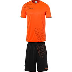 Uhlsport Score 26 Ensemble De Foot À Manches Courtes Enfants - Orange Fluo / Noir