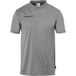 Uhlsport Score 26 Polo Enfants - Gris Foncé Mélange / Noir