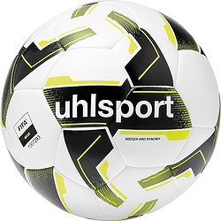 Uhlsport Soccer Pro Synergy (Sz. 5) Trainingsbal - Wit / Zwart / Fluogeel