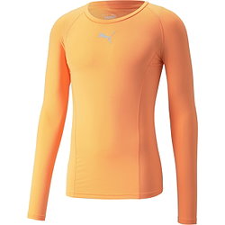 Puma Liga Baselayer Shirt Lange Mouw Heren - Fluo Oranje