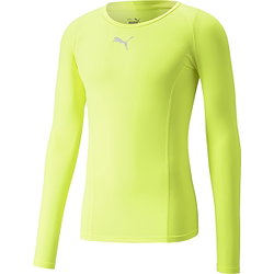 Puma Liga Baselayer Shirt Lange Mouw Heren - Fluogeel