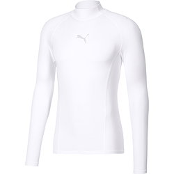Puma Liga Baselayer Shirt Opstaande Kraag Heren - Wit