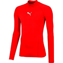 Puma Liga Baselayer Shirt Opstaande Kraag Heren - Rood