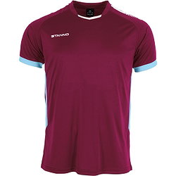 Stanno First First Maillot Manches Courtes Enfants - Bordeaux / Bleu Ciel