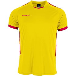 Stanno First First Maillot Manches Courtes Enfants - Jaune / Rouge