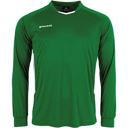 Stanno First First Voetbalshirt Lange Mouw Heren - Groen / Wit