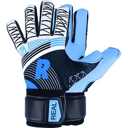 Real Pro Aqua Gants De Gardien Enfants - Bleu Clair / Blanc