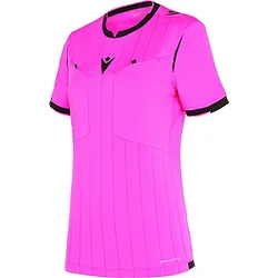 Macron Stephanie Schiedsrichter Trikot Ka Damen - Fluo-Pink / Schwarz