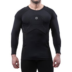 Elite Sport Body Shield Langarm-Protection Herren - Schwarz