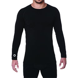 Elite Sport Compression Shirt Lange Mouw Heren - Zwart