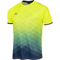 Stanno Altius Shirt Korte Mouw Kinderen - Limoen / Marine