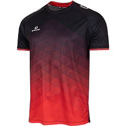 Stanno Altius Shirt Korte Mouw Heren - Zwart / Rood