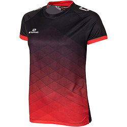 Stanno Altius Maillot Manches Courtes Femmes - Noir / Rouge