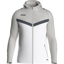 Jako Iconic Hoodie Heren - Wit / Zachtgrijs