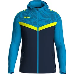 Jako Iconic Hoodie Herren - Marine / Jako Blau / Neongelb