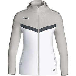 Jako Iconic Hoodie Damen - Weiß / Soft Grey