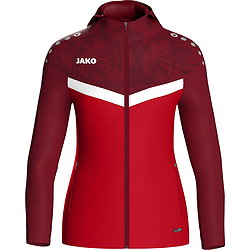 Jako Iconic Hoodie Dames - Rood / Bordeaux