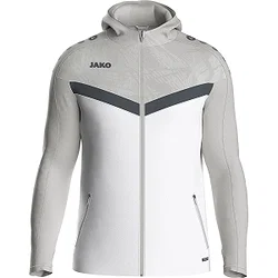 Jako Iconic Hoodie Kinder - Weiß / Soft Grey