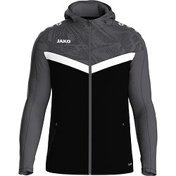 Jako Iconic Hoodie Kinderen - Zwart / Antraciet