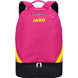Jako Iconic Rugzak - Roze / Zwart / Fluogeel