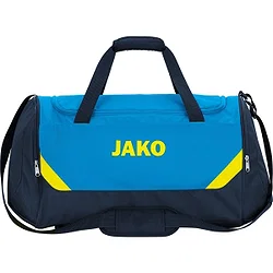 Jako Iconic (Senior) Sporttas Met Zijvakken - Fluogeel / Marine / Jako Blauw