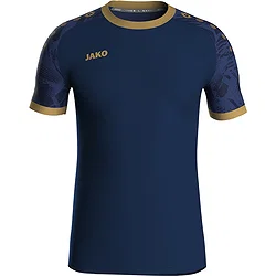 Jako Iconic Shirt Korte Mouw Heren - Navy / Marine / Goud