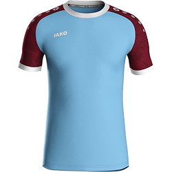 Jako Iconic Trikot Kurzarm Kinder - Sanftes Blau / Weinrot
