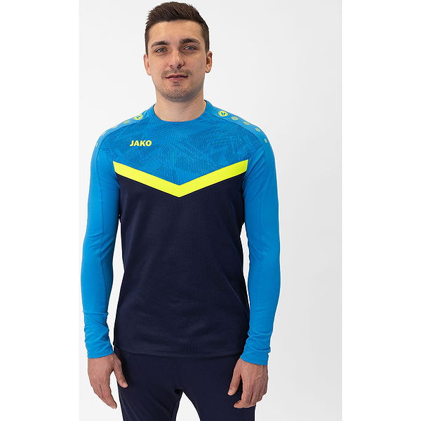 Jako Iconic Sweat für Herren Marine Jako Blau Neongelb
