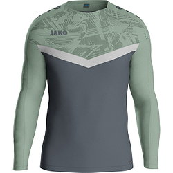 Jako Iconic Sweat Enfants - Gris Tendre / Vert Menthe / Anthra Light