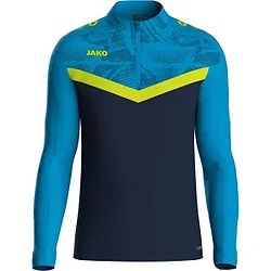 Jako Iconic Ziptop Herren - Marine / Jako Blau / Neongelb
