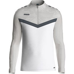 Jako Iconic Ziptop Hommes - Blanc / Gris Tendre