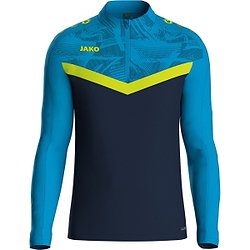 Jako Iconic Ziptop Enfants - Marine / Bleu Jako / Jaune Fluo