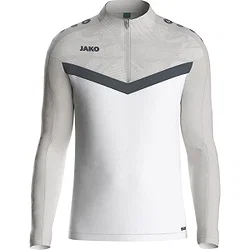 Jako Iconic Ziptop Kinder - Weiß / Soft Grey