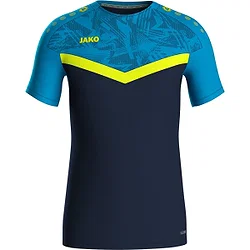 Jako Iconic T-Shirt Hommes - Marine / Bleu Jako / Jaune Fluo