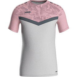 Jako Iconic T-Shirt Enfants - Gris Tendre / Rose / Anthra Light