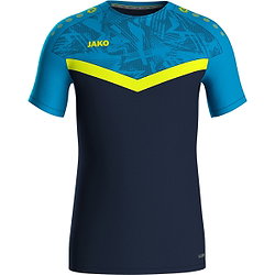Jako Iconic T-Shirt Kinderen - Marine / Jako Blauw / Fluogeel