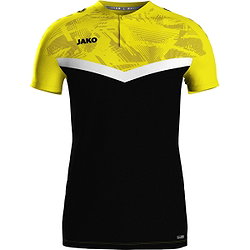 Jako Iconic Polo Heren - Zwart / Zachtgeel