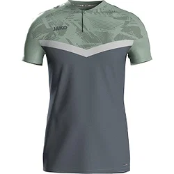 Jako Iconic Polo Hommes - Gris Tendre / Vert Menthe / Anthra Light