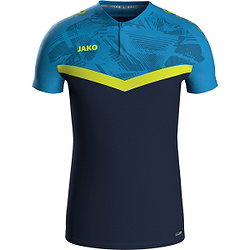 Jako Iconic Polo Hommes - Marine / Bleu Jako / Jaune Fluo