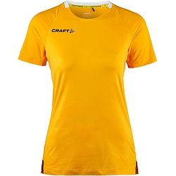 Craft Premier Solid Shirt Korte Mouw Dames - Geel