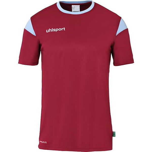 Uhlsport Squad 27 Maillot Manches Courtes pour Hommes Bordeaux