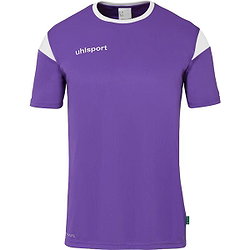 Uhlsport Squad 27 Maillot Manches Courtes Hommes - Mauve / Blanc