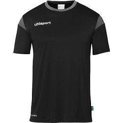 Uhlsport Squad 27 Shirt Korte Mouw Kinderen - Zwart / Wit
