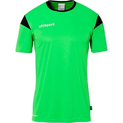 Uhlsport Squad 27 Shirt Korte Mouw Kinderen - Fluo Groen / Zwart
