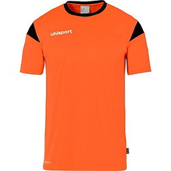 Uhlsport Squad 27 Maillot Manches Courtes Enfants - Orange Fluo / Noir