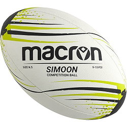 Macron Simoon Rugbyball - Weiß / Neongrün