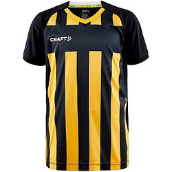 Craft Progress 2.0 Stripe Maillot Manches Courtes Enfants - Jaune / Noir