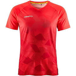 Craft Premier Fade Maillot Manches Courtes Hommes - Rouge Fluo