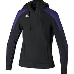 Erima Evo Star Trainingsjack Met Capuchon Dames - Zwart / Paars